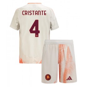 AS Roma Bryan Cristante #4 Borte skjorte til barn 2024-25 Kortermet (+ korte bukser)